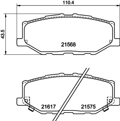 HELLA PAGID 8DB 355 040-421 Brake Pad Set, disc brake