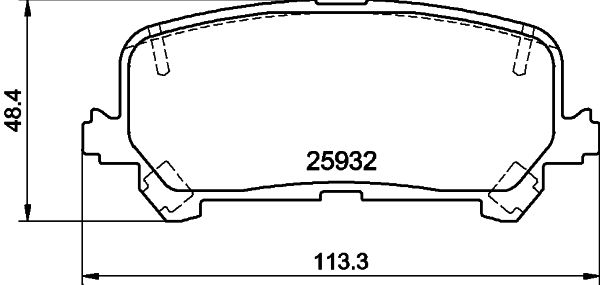 HELLA PAGID 8DB 355 040-461 Brake Pad Set, disc brake