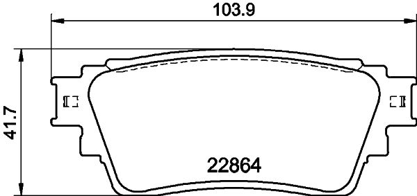 HELLA PAGID 8DB 355 040-501 Brake Pad Set, disc brake