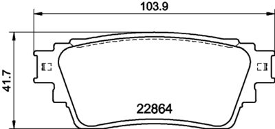 Brake Pad Set, disc brake HELLA PAGID 8DB 355 040-501