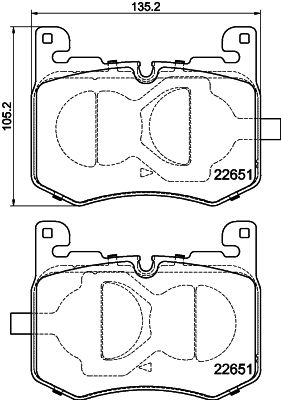 Brake Pad Set, disc brake HELLA PAGID 8DB 355 040-641