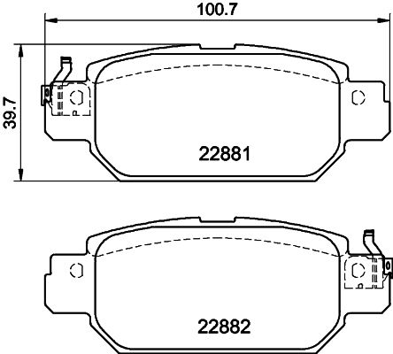 HELLA PAGID 8DB 355 040-651 Brake Pad Set, disc brake