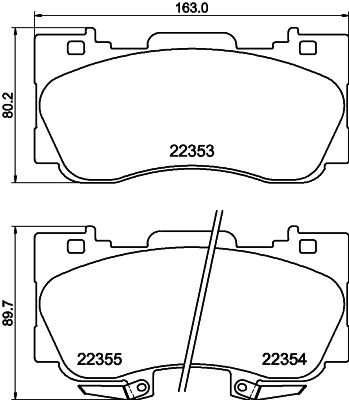 HELLA PAGID 8DB 355 040-671 Brake Pad Set, disc brake
