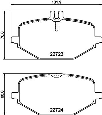 HELLA PAGID 8DB 355 040-691 Brake Pad Set, disc brake