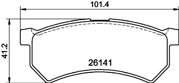 HELLA PAGID 8DB 355 040-721 Brake Pad Set, disc brake