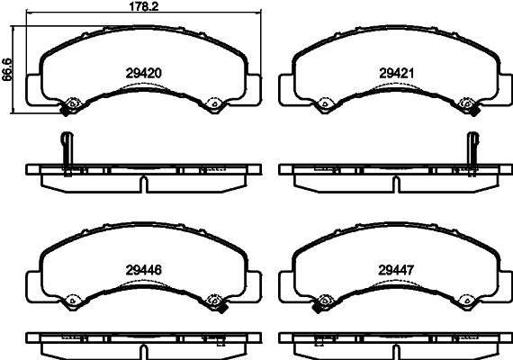 HELLA PAGID 8DB 355 040-791 Brake Pad Set, disc brake