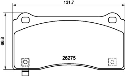 Brake Pad Set, disc brake HELLA PAGID 8DB 355 040-861