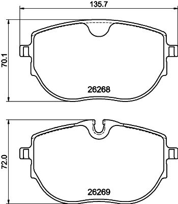 HELLA PAGID 8DB 355 040-921 Brake Pad Set, disc brake