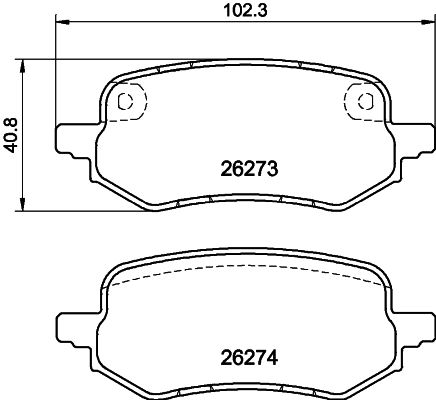 HELLA PAGID 8DB 355 040-931 Brake Pad Set, disc brake