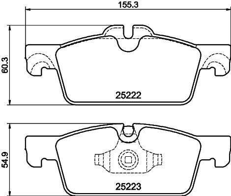 HELLA PAGID 8DB 355 041-101 Brake Pad Set, disc brake