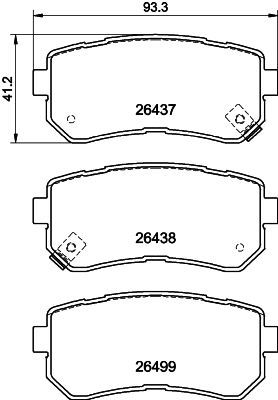 HELLA PAGID 8DB 355 041-131 Brake Pad Set, disc brake