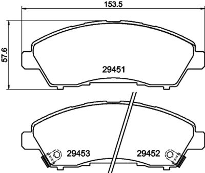 Brake Pad Set, disc brake HELLA PAGID 8DB 355 041-211