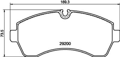 Brake Pad Set, disc brake HELLA PAGID 8DB 355 043-911