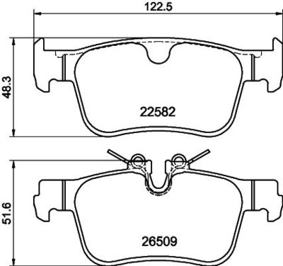 Brake Pad Set, disc brake HELLA PAGID 8DB 355 044-311