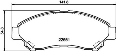Brake Pad Set, disc brake HELLA PAGID 8DB 355 044-371