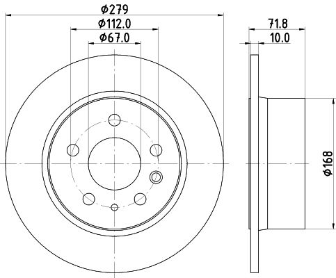 HELLA PAGID 8DD 355 100-991 Brake Disc