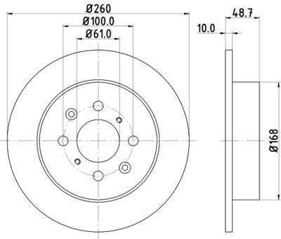 Brake Disc HELLA PAGID 8DD 355 110-331