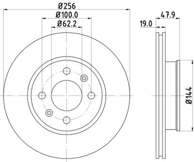 Brake Disc HELLA PAGID 8DD 355 112-471