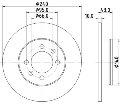 Brake Disc HELLA PAGID 8DD 355 113-361
