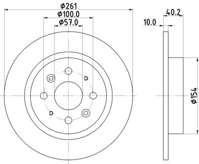 Brake Disc HELLA PAGID 8DD 355 114-081
