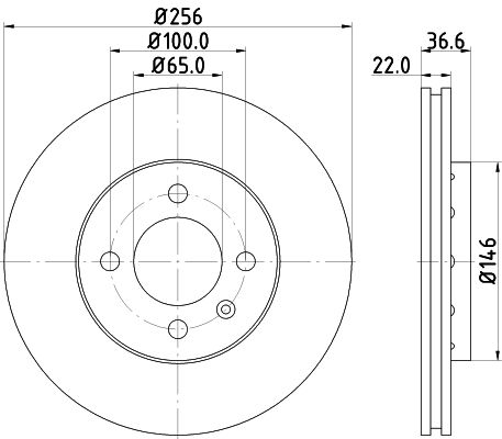 HELLA PAGID 8DD 355 118-261 Brake Disc
