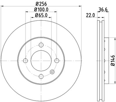 Brake Disc HELLA PAGID 8DD 355 118-261