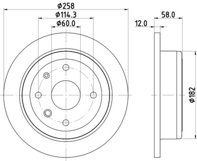 Brake Disc HELLA PAGID 8DD 355 120-921