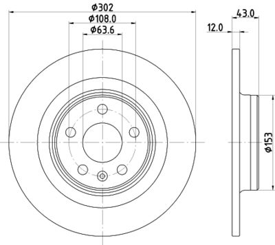 Brake Disc HELLA PAGID 8DD 355 126-991