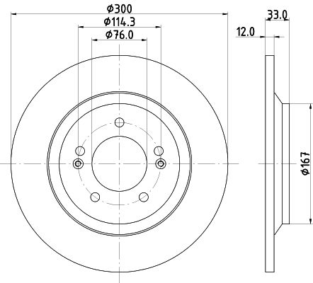 HELLA PAGID 8DD 355 131-381 Brake Disc