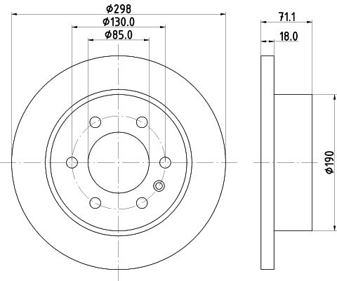 HELLA PAGID 8DD 355 131-841 Brake Disc