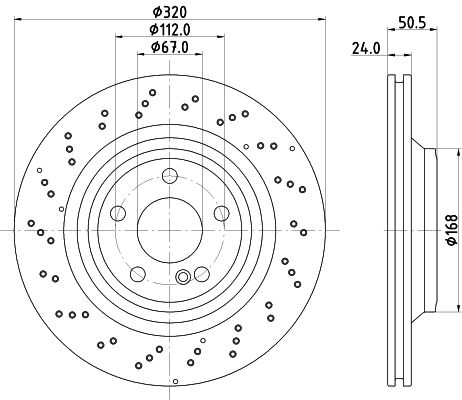 HELLA PAGID 8DD 355 133-271 Brake Disc