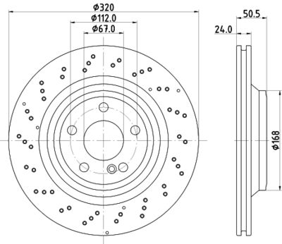 Brake Disc HELLA PAGID 8DD 355 133-271
