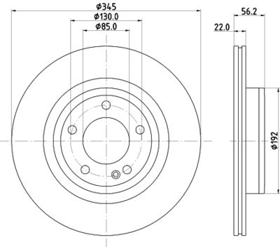 Brake Disc HELLA PAGID 8DD 355 135-171