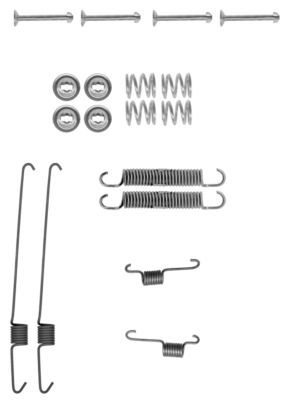 HELLA PAGID 8DZ 355 200-001 Accessory Kit, brake shoes
