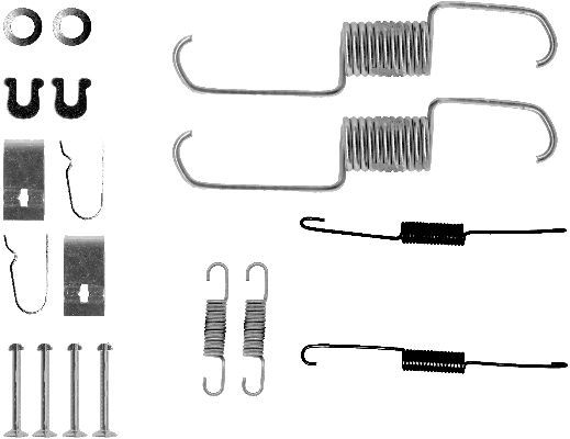 HELLA PAGID 8DZ 355 200-361 Accessory Kit, brake shoes