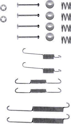 Accessory Kit, brake shoes HELLA PAGID 8DZ 355 200-411