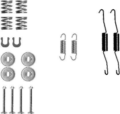 HELLA PAGID 8DZ 355 200-521 Accessory Kit, brake shoes