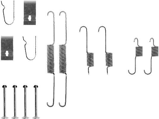 HELLA PAGID 8DZ 355 200-551 Accessory Kit, brake shoes