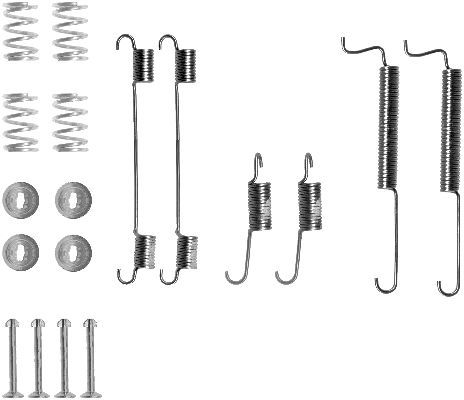HELLA PAGID 8DZ 355 200-591 Accessory Kit, brake shoes