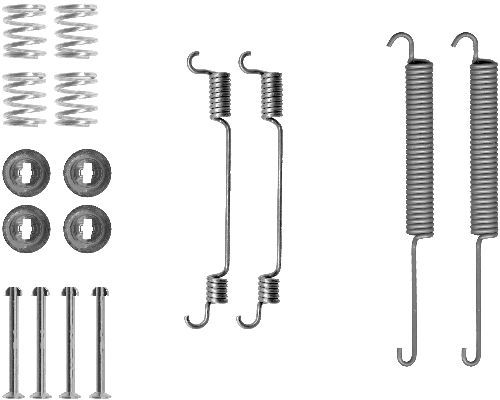 HELLA PAGID 8DZ 355 200-641 Accessory Kit, brake shoes