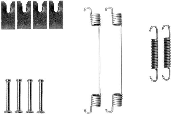 HELLA PAGID 8DZ 355 200-701 Accessory Kit, brake shoes