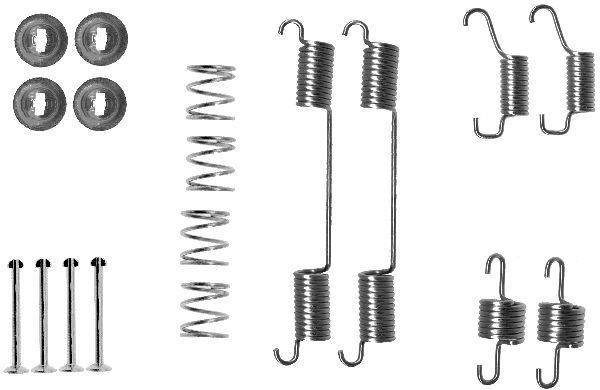 HELLA PAGID 8DZ 355 200-711 Accessory Kit, parking brake shoes