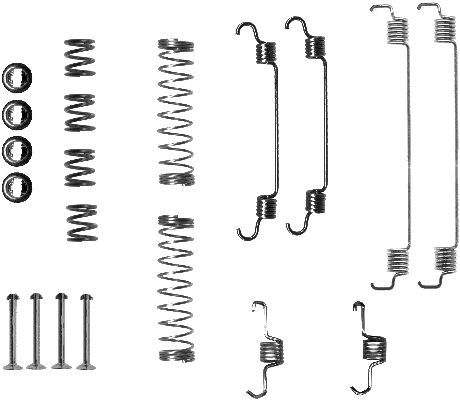HELLA PAGID 8DZ 355 200-741 Accessory Kit, brake shoes