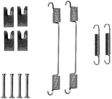 HELLA PAGID 8DZ 355 200-751 Accessory Kit, brake shoes