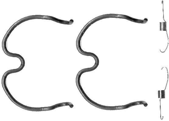HELLA PAGID 8DZ 355 200-761 Accessory Kit, brake shoes
