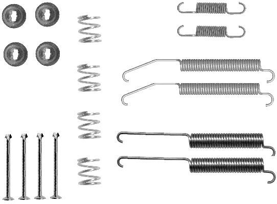 HELLA PAGID 8DZ 355 200-791 Accessory Kit, brake shoes