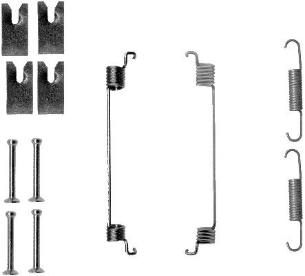 HELLA PAGID 8DZ 355 200-841 Accessory Kit, brake shoes