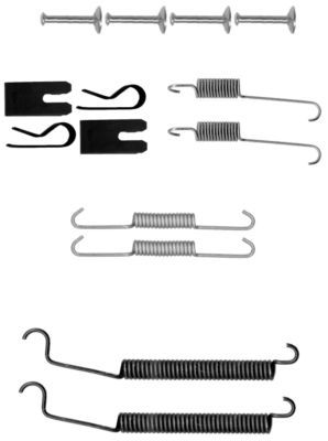 Accessory Kit, brake shoes HELLA PAGID 8DZ 355 200-911