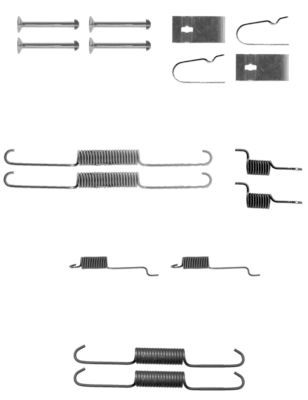 HELLA PAGID 8DZ 355 200-931 Accessory Kit, brake shoes