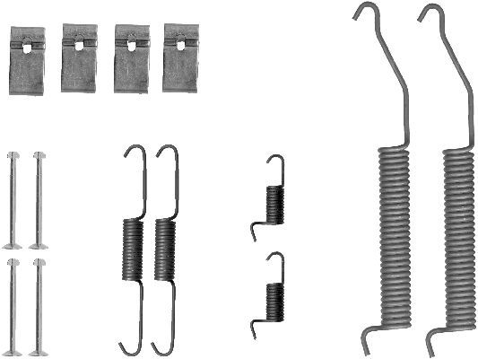 HELLA PAGID 8DZ 355 200-951 Accessory Kit, brake shoes